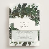 "Foliage Wreath" - Direction Cards in Evergreen by Grace Kreinbrink - Assembled with Belly Band
