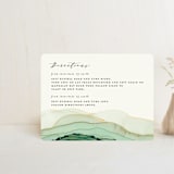 "Flow" - Direction Cards in Emerald by Three Kisses Studio - Front