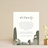 "Sahara" - Direction Cards in Carnation by Susan Moyal - Front