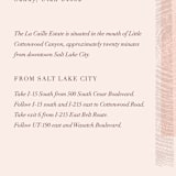 "engrained" - Direction Cards in Blossom by Robin Ott - Detail