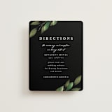 "Forest Finds" - Direction Cards in Emerald by Susan Moyal - Front