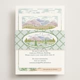 "River Valley" - Direction Cards in Pine by Paper Sun Studio - Assembled with Belly Band