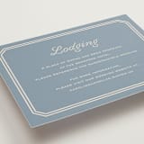 "Bevel Monogram" - Direction Cards in French Blue by Carolyn MacLaren - Detail