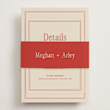 "cherry" - Direction Cards in Cherry by Ellen Schlegelmilch - Assembled with Belly Band