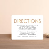 "Minimalist Display" - Direction Cards in Orange by Nam Bourassa - Front