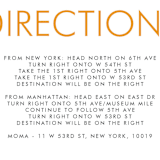 "Minimalist Display" - Direction Cards in Orange by Nam Bourassa - Detail