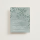 "Cascading Vine" - Direction Cards in Mist by Design Lotus - Front
