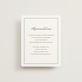 "Dotted Classic" - Direction Cards in Hydrangea by Carolyn MacLaren - Front