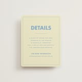 "Sienna" - Direction Cards in Skyblue by Ellen Schlegelmilch - Front