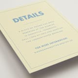 "Sienna" - Direction Cards in Skyblue by Ellen Schlegelmilch - Detail