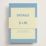 "Sienna" - Direction Cards in Skyblue by Ellen Schlegelmilch - Assembled with Belly Band