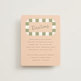 "Boardwalk" - Direction Cards in Peach by Baumbirdy - Front