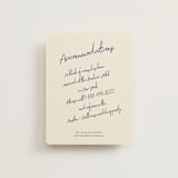 "Handwritten Letter" - Direction Cards in Blue Velvet by Helena Vitto - Front