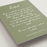 "Handwritten" - Direction Cards in Moss by Cass Loh - Detail