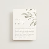 "Whispered Leaves" - Direction Cards in Leaf by Kristie Kern - Front