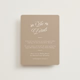 "Vintage Romance" - Direction Cards in Ivory by Paper Raven Co. - Front