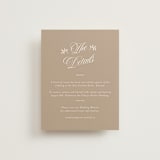 "Vintage Romance" - Direction Cards in Ivory by Paper Raven Co. - Front