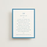 "The Emma" - Direction Cards in Cerulean by Kristie Kern - Front
