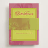 "Maximalist Poppies" - Direction Cards in Flamingo by Morgan Kendall - Assembled with Belly Band