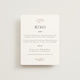 "Operatic" - Direction Cards in Cream by Paper Raven Co. - Front