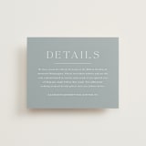 "Modern Crest" - Direction Cards in Sea by Kristen Smith - Front