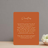 "Center Crest" - Direction Cards in Sweet Potato by Alethea and Ruth - Front