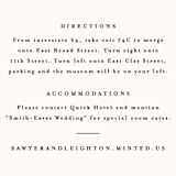 "Eternal" - Direction Cards in Ecru by Carly Reed Walker - Detail