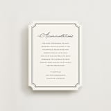 "Avery" - Direction Cards in Onyx by Jennifer Postorino - Front