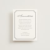 "Avery" - Direction Cards in Onyx by Jennifer Postorino - Front