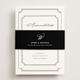 "Avery" - Direction Cards in Onyx by Jennifer Postorino - Assembled with Belly Band