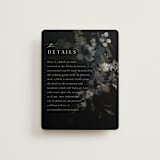 "Vintage Botanical" - Direction Cards in Midnight by Grace Kreinbrink - Front