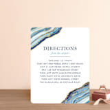 "Gilt Agate" - Direction Cards in Navy by Kaydi Bishop - Front