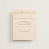 "Chuppah Arch" - Direction Cards in Desert Sun by Laura Bolter - Front