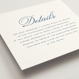 "Marenza" - Direction Cards in Bluebell by Jessica Williams - Detail