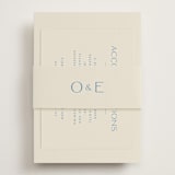 "Brooklyn" - Direction Cards in Cerulean by Ellen Schlegelmilch - Assembled with Belly Band