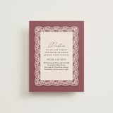 "Chantilly" - Direction Cards in Mauve by Erica Krystek - Front