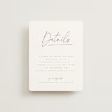 "Full Photo" - Direction Cards in Chiffon by Orasie - Front