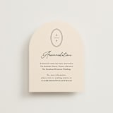 "Script and Monogram" - Direction Cards in Sand by Carolyn MacLaren - Front