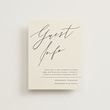 "Violet " - Direction Cards in Linen by Kelly Schmidt - Front