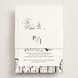 "New York Skyline" - Direction Cards in Noir by Melinda Denison - Assembled with Belly Band