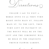 "Sweet Nothings" - Direction Cards in Linen by Keen Peachy - Detail