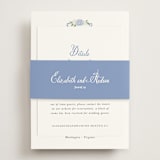 "Sweethearts" - Direction Cards in Periwinkle by Design Lotus - Assembled with Belly Band