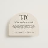 "Riviera" - Direction Cards in Linen by Kelly Schmidt - Front