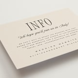 "Riviera" - Direction Cards in Linen by Kelly Schmidt - Detail