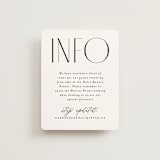 "Bold Union" - Direction Cards in Cloud by Everett Paper Goods - Front
