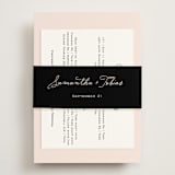 "Estate" - Direction Cards in Blush by Kim Dietrich Elam - Assembled with Belly Band