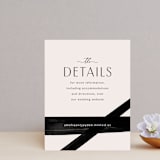 "Inky" - Direction Cards in Onyx by Inkblot Design - Front