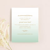 "Simple Knot" - Direction Cards in Mint by SimpleTe Design - Front