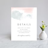 "Sea Froth" - Direction Cards in Blush by Creo Study - Front