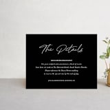 "Landscape" - Direction Cards in Black Tie by Laura Hamm - Front